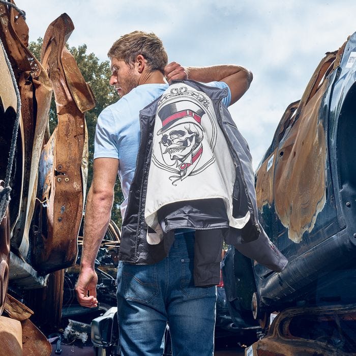 SEGURA ETERNAL MOTORCYCLE JACKET GREY - Vox Leather