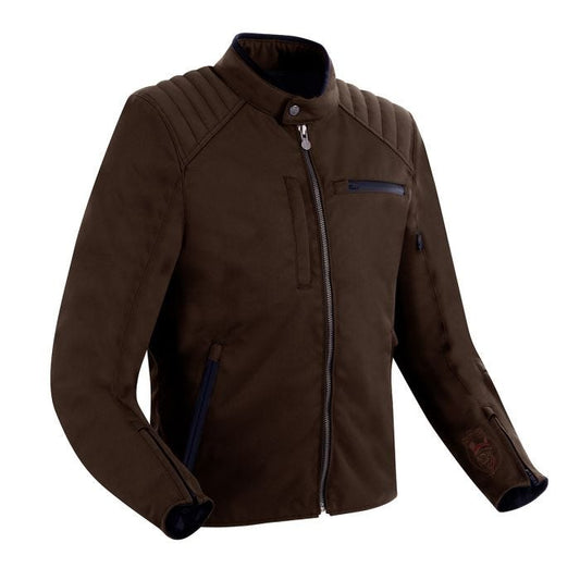 SEGURA ETERNAL MOTORCYCLE JACKET MAROON BROWN - Vox Leather