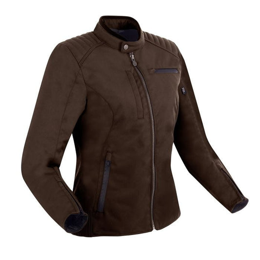 SEGURA ETERNAL WOMENS MOTORCYCLE JACKET MAROON BROWN - Vox Leather