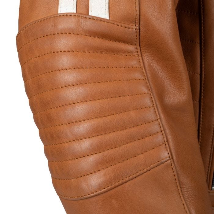 SEGURA ORION LEATHER MOTORCYCLE JACKET - CAMEL - CE Level AA Level Certified - Vox Leather