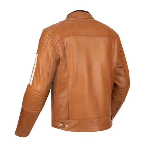SEGURA ORION LEATHER MOTORCYCLE JACKET - CAMEL - CE Level AA Level Certified - Vox Leather