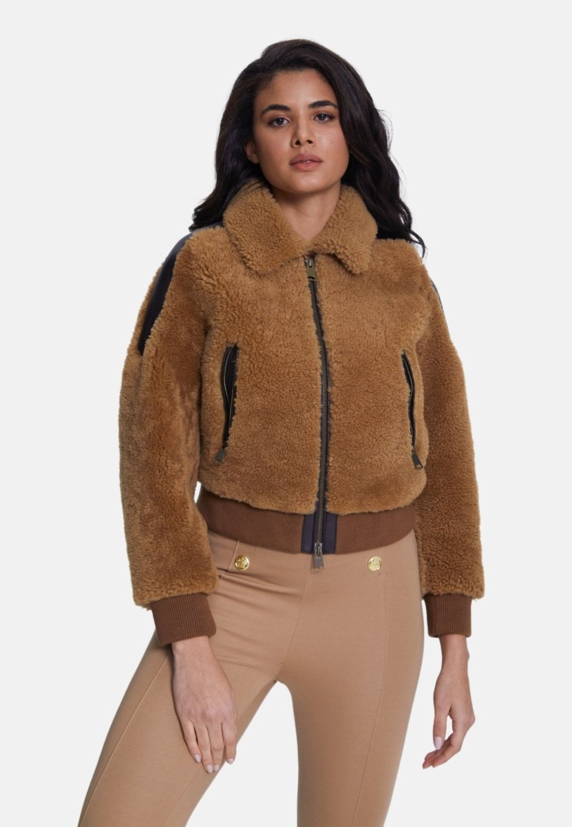 Selina Sheepskin Teddy Jacket - Vox Leather