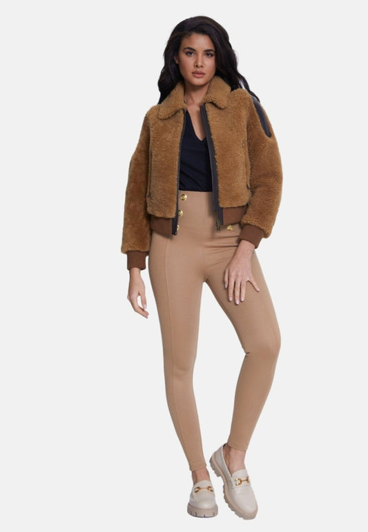 Selina Sheepskin Teddy Jacket - Vox Leather
