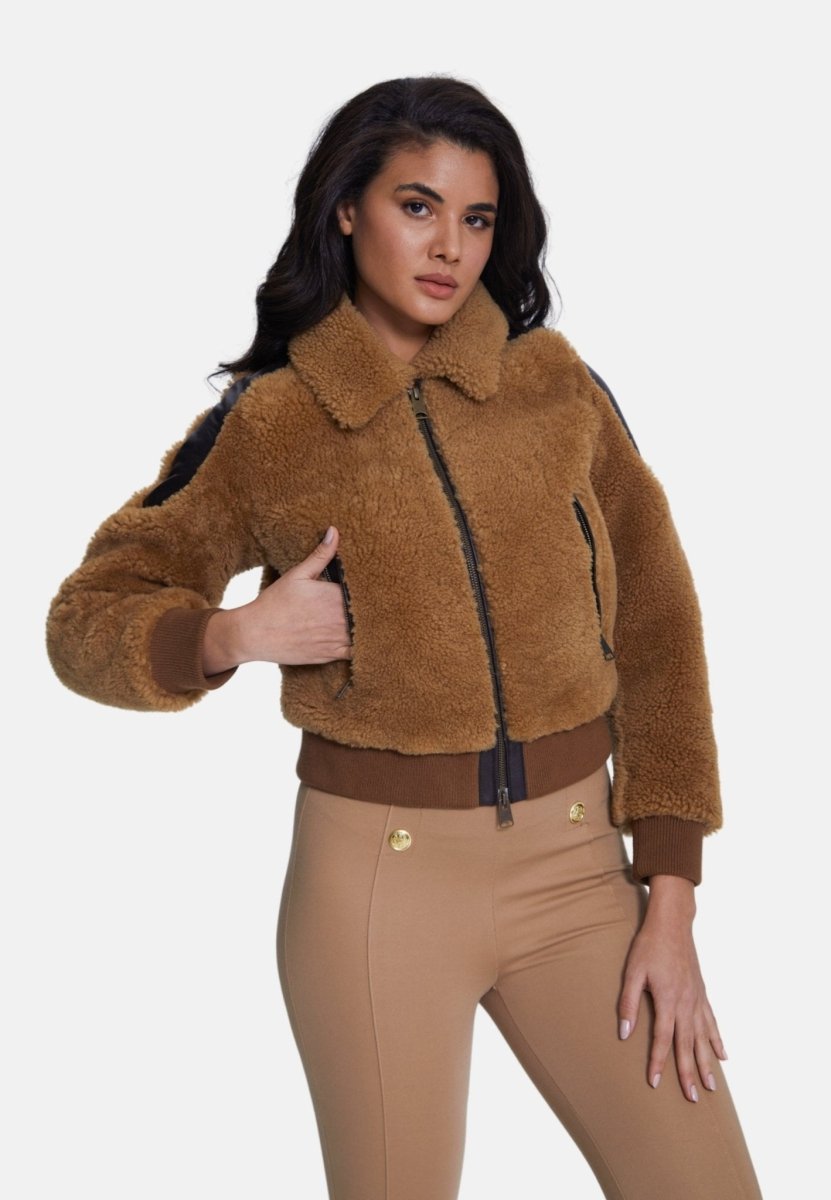 Selina Sheepskin Teddy Jacket - Vox Leather