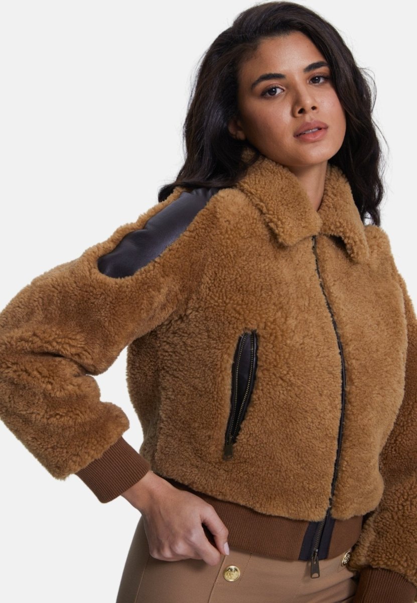 Selina Sheepskin Teddy Jacket - Vox Leather