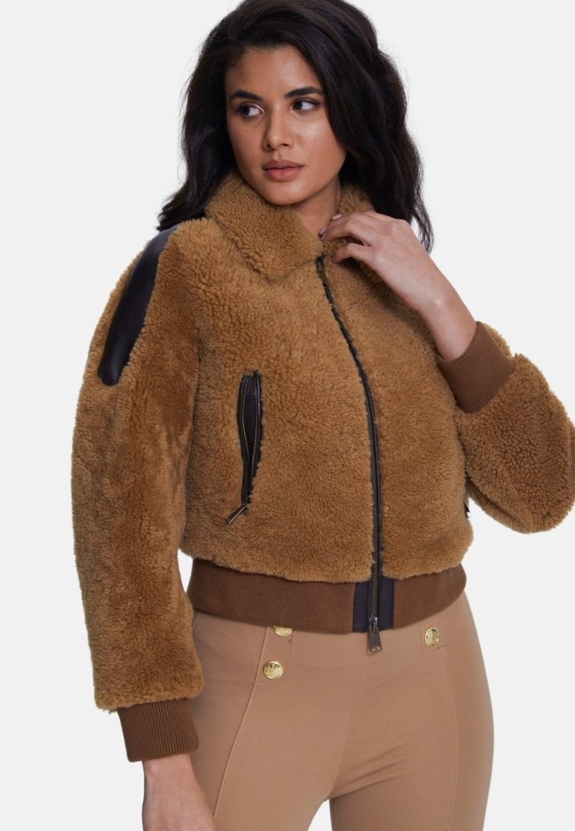 Selina Sheepskin Teddy Jacket - Vox Leather