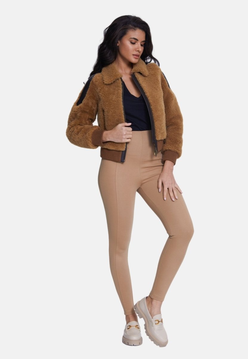 Selina Sheepskin Teddy Jacket - Vox Leather
