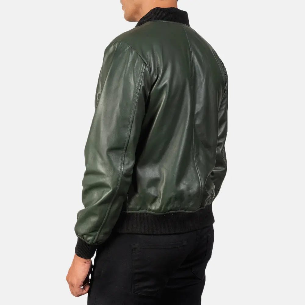 Shane Green Leather Bomber Jacket - Vox Leather