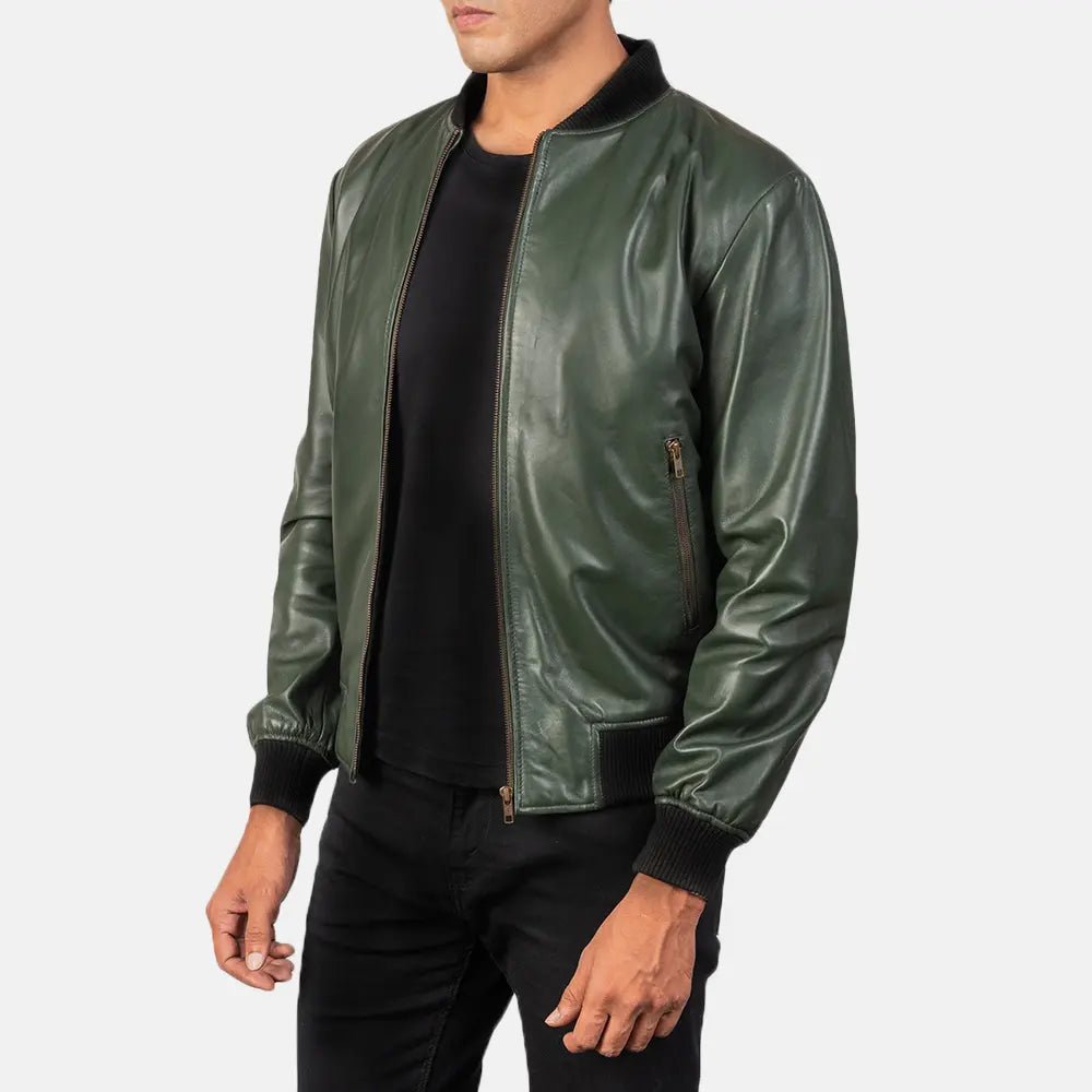 Shane Green Leather Bomber Jacket - Vox Leather