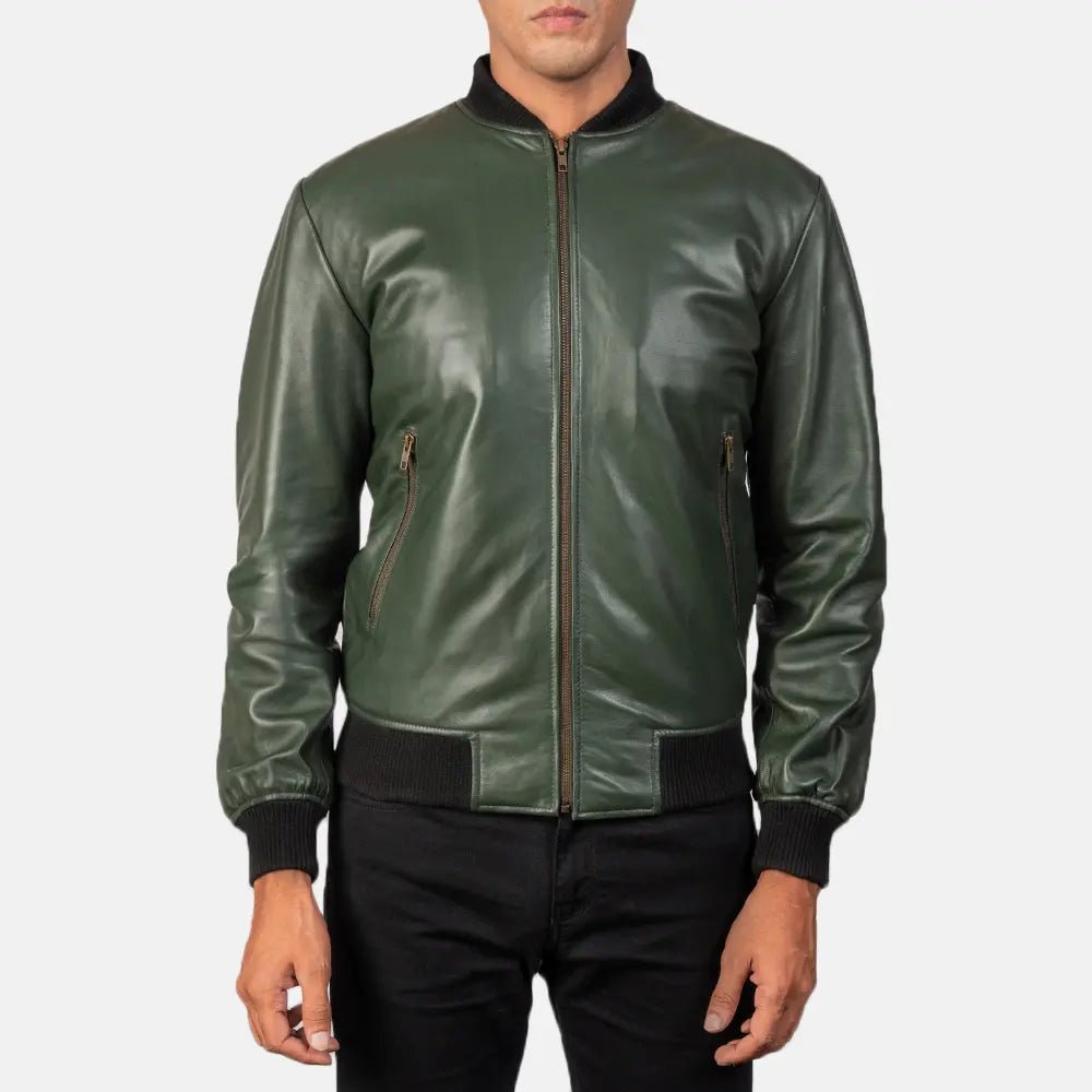 Shane Green Leather Bomber Jacket - Vox Leather