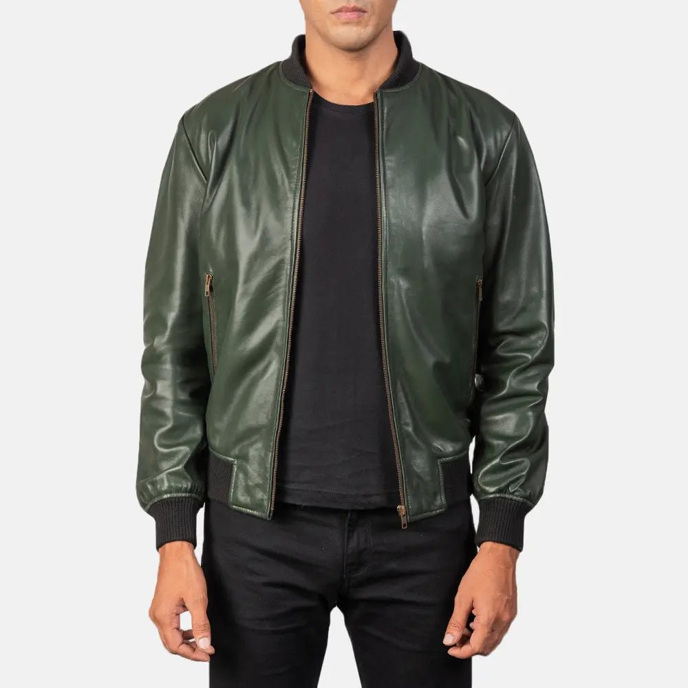 Shane Green Leather Bomber Jacket - Vox Leather