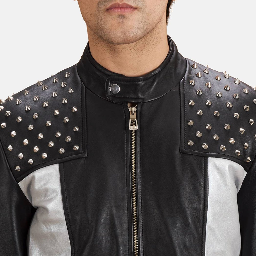 Shapron Studded Leather Biker Jacket - Rare Leather