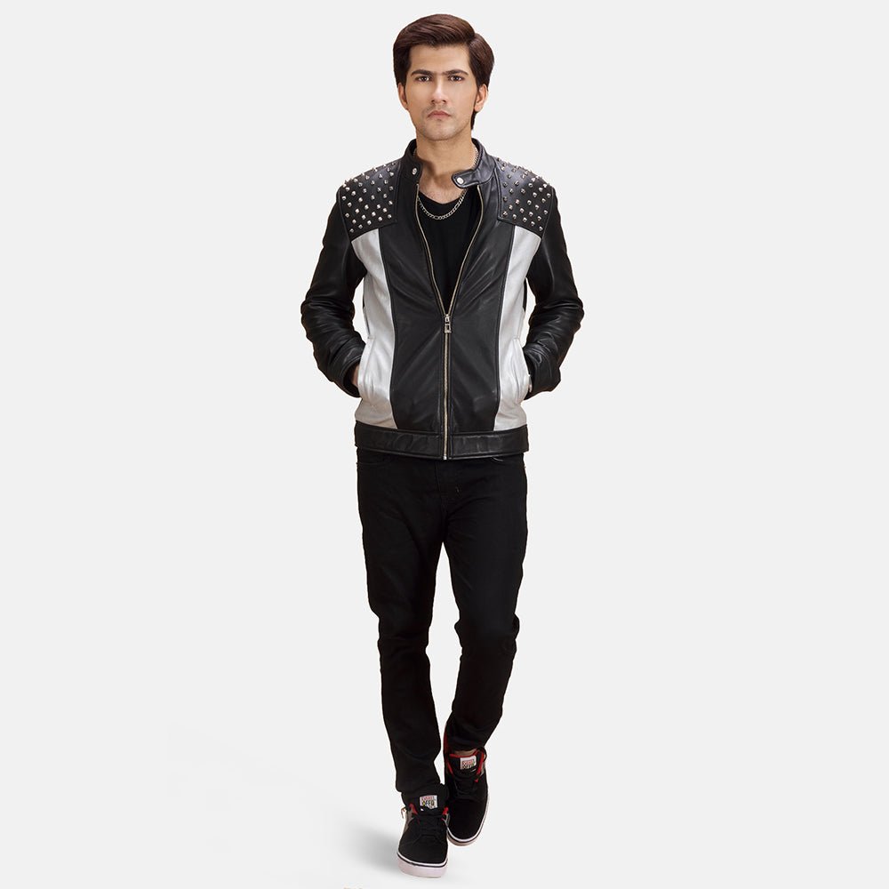 Shapron Studded Leather Biker Jacket - Rare Leather