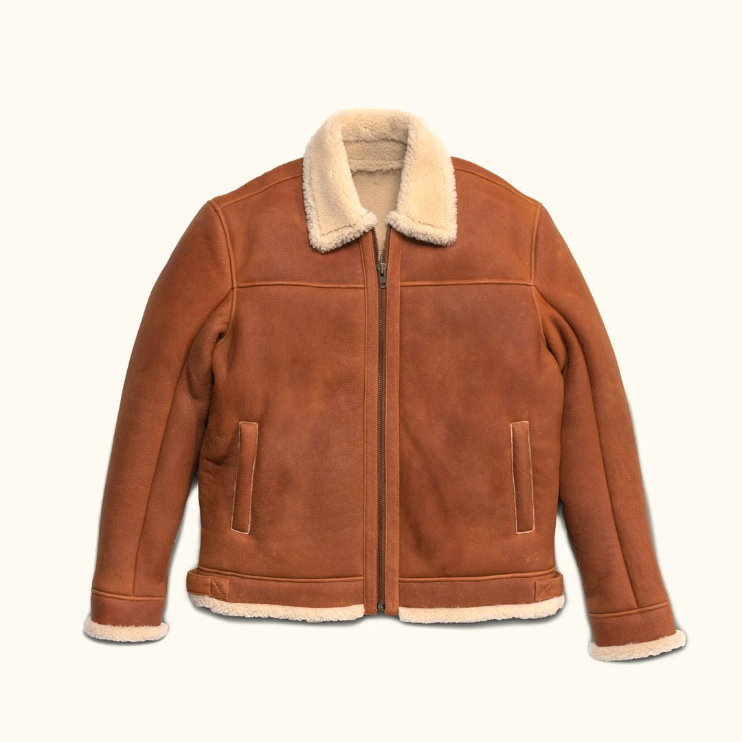 Shearling Leather Bomber Jacket - Rare Leather