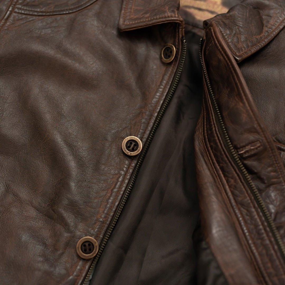 Sheridan Leather Barn Jacket | Vintage Brown - Rare Leather