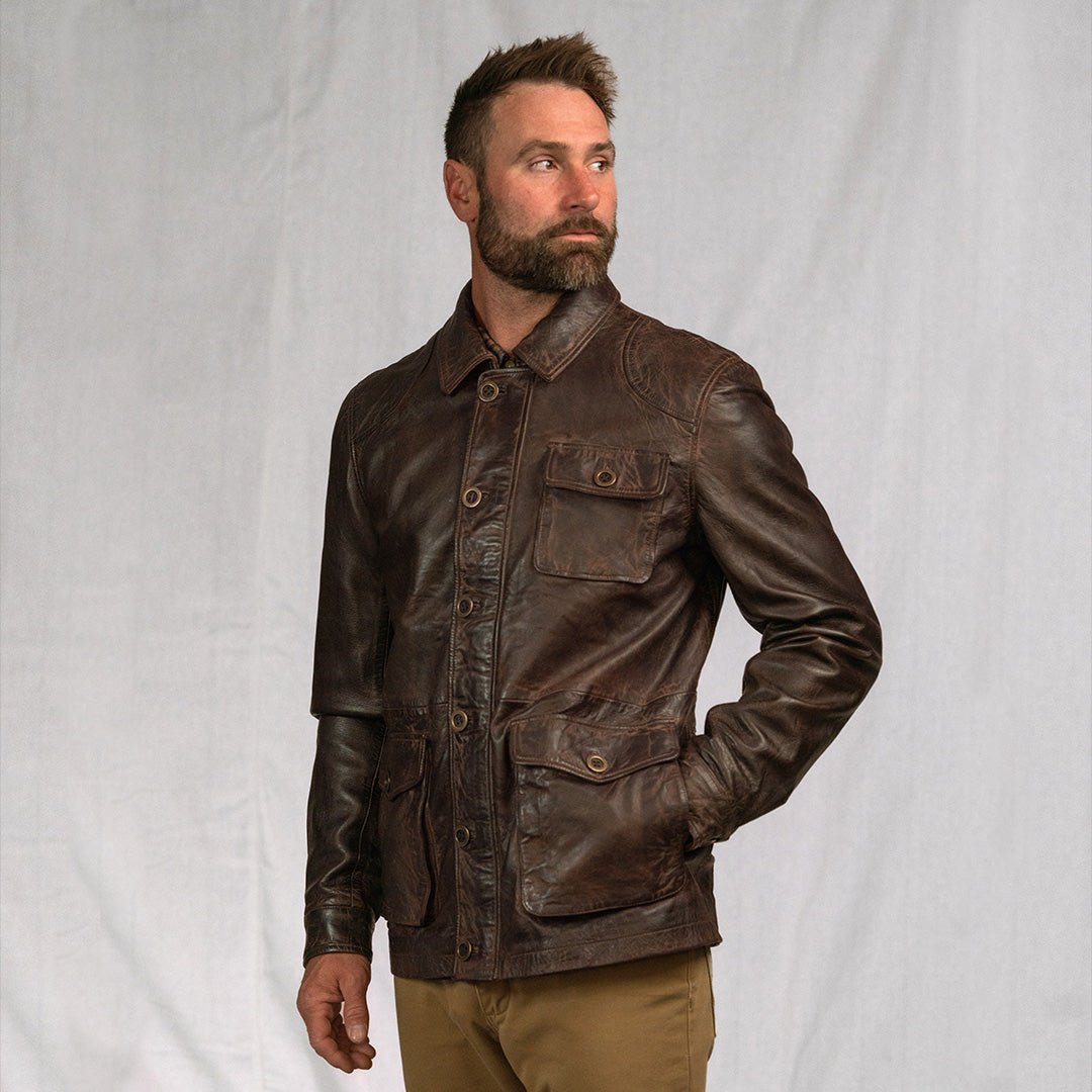 Sheridan Leather Barn Jacket | Vintage Brown - Rare Leather