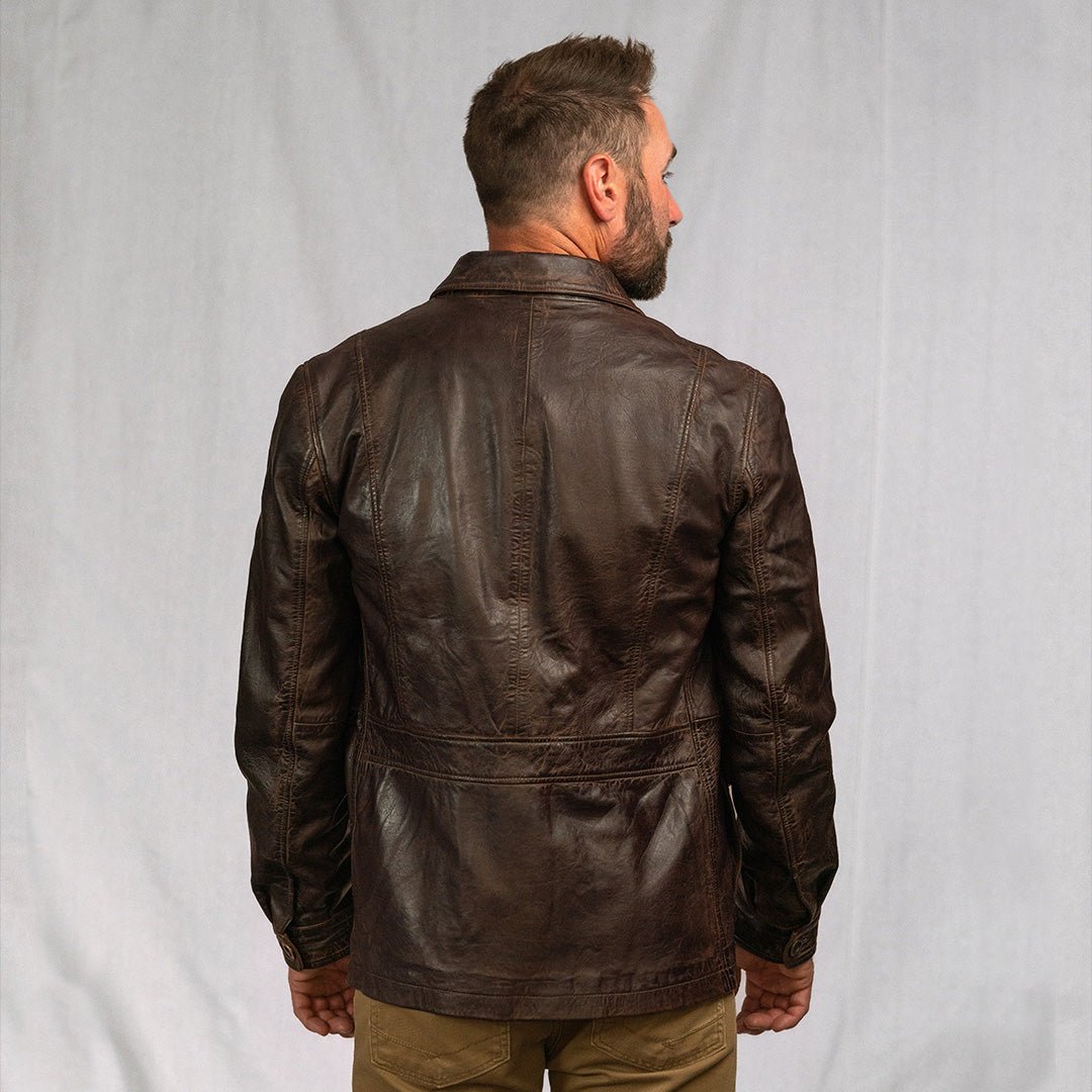 Sheridan Leather Barn Jacket | Vintage Brown - Rare Leather
