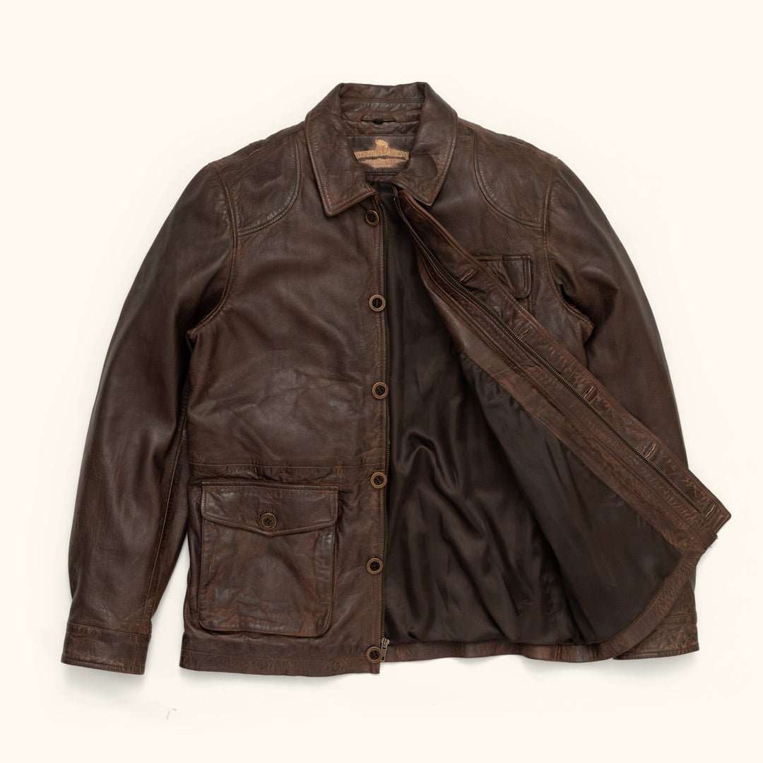 Sheridan Leather Barn Jacket | Vintage Brown - Rare Leather