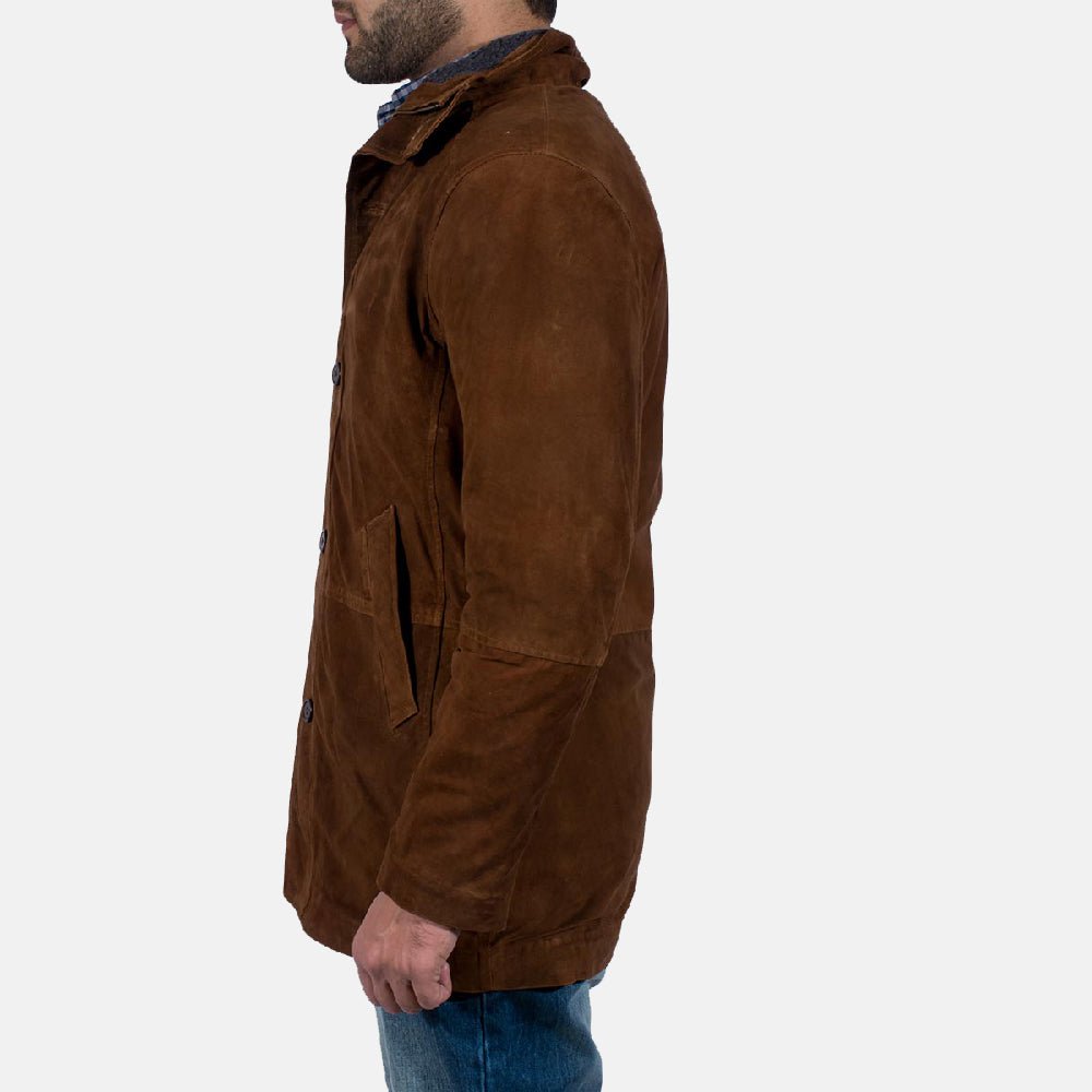 Sheriff Brown Suede Jacket - Vox Leather