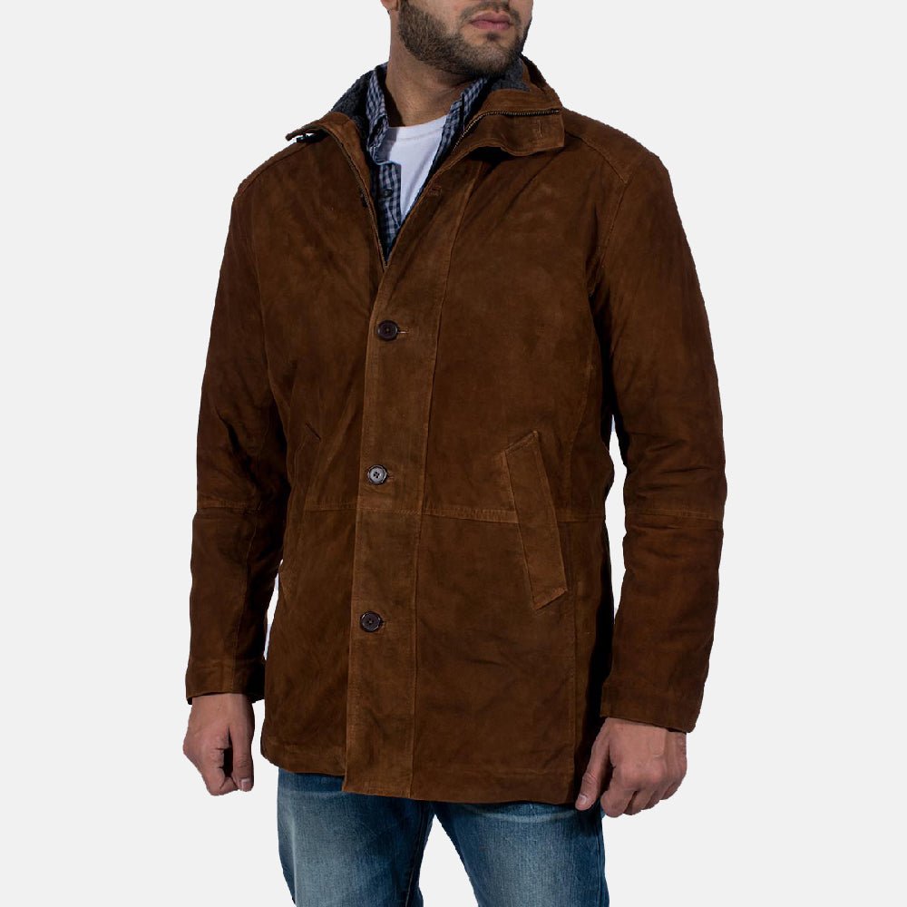 Sheriff Brown Suede Jacket - Vox Leather