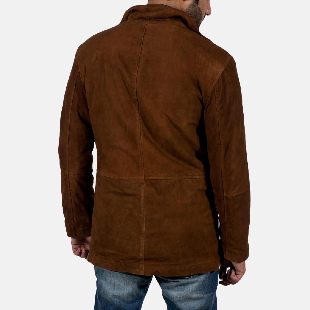 Sheriff Brown Suede Jacket - Vox Leather