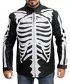 Skeleton Black Halloween Leather Jacket - Rare Leather