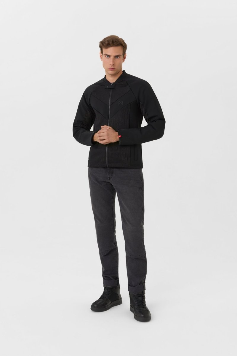 STEALTH MEN BLACK AAA - Light-weight armored jacket for men - Vox Leather