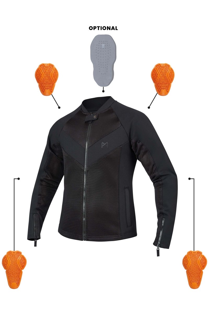 STEALTH MEN BLACK AAA - Light-weight armored jacket for men - Vox Leather