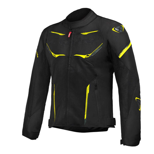 Striker Air - Summer Riding Jacket (Black/Anthracite/Yellow) - Vox Leather