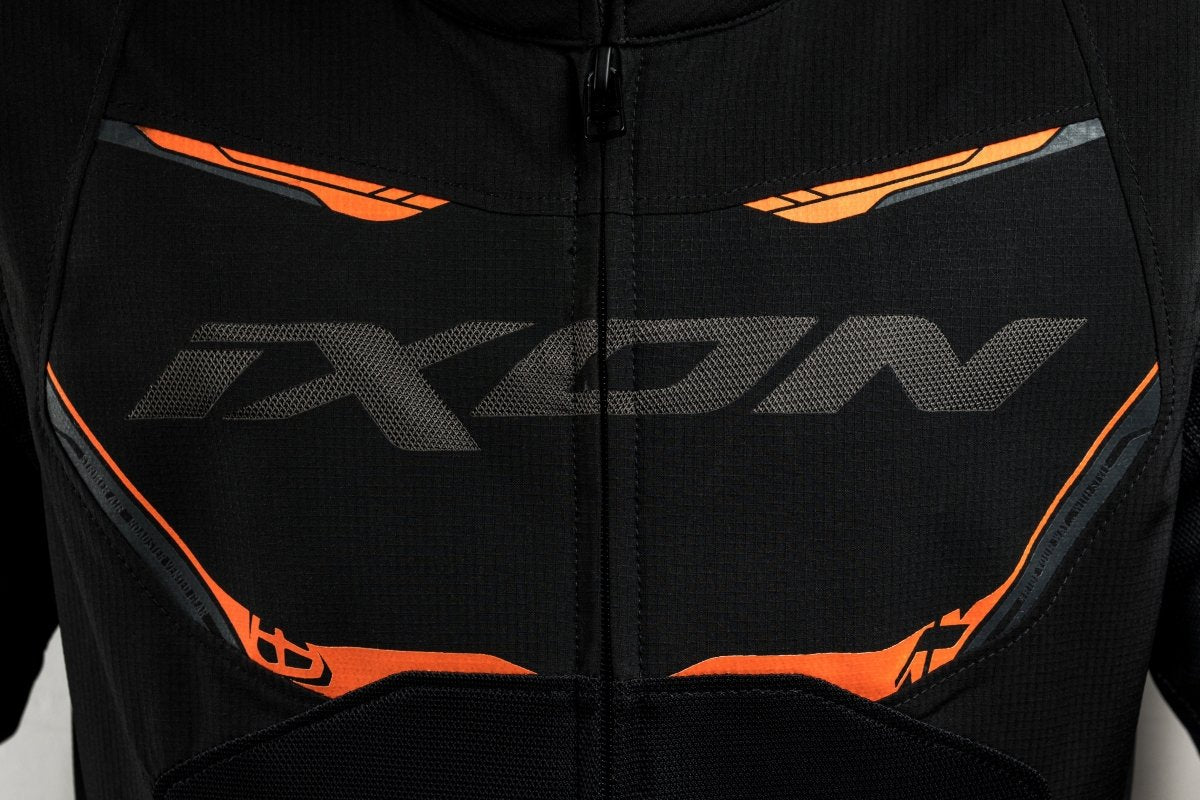 Striker Air - Summer Riding Jacket (Black/Orange) - Vox Leather