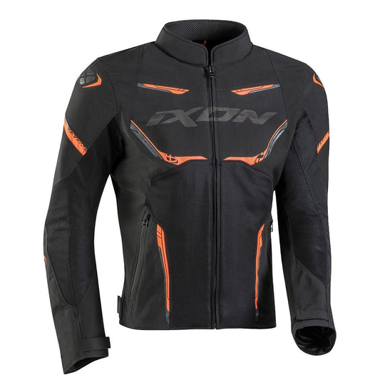 Striker Air - Summer Riding Jacket (Black/Orange) - Vox Leather