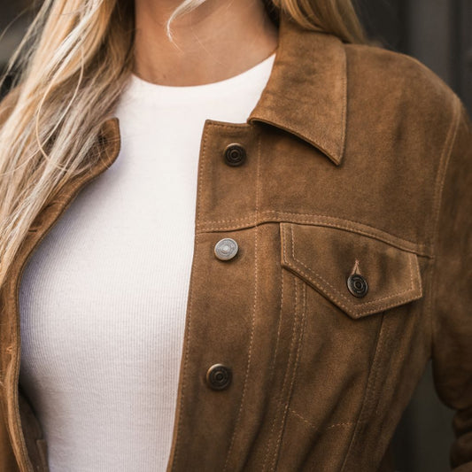 Suede Trucker Jacket - Rare Leather