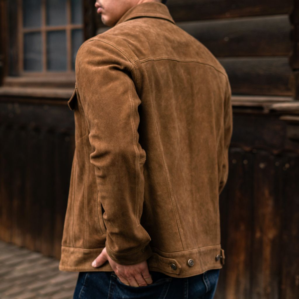 Suede Trucker Jacket | Dusty - Rare Leather