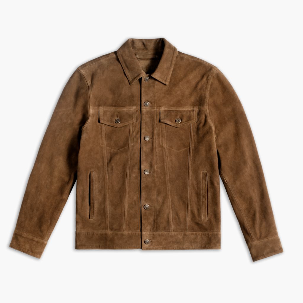 Suede Trucker Jacket | Dusty - Rare Leather