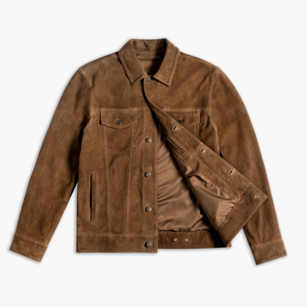 Suede Trucker Jacket | Dusty - Rare Leather