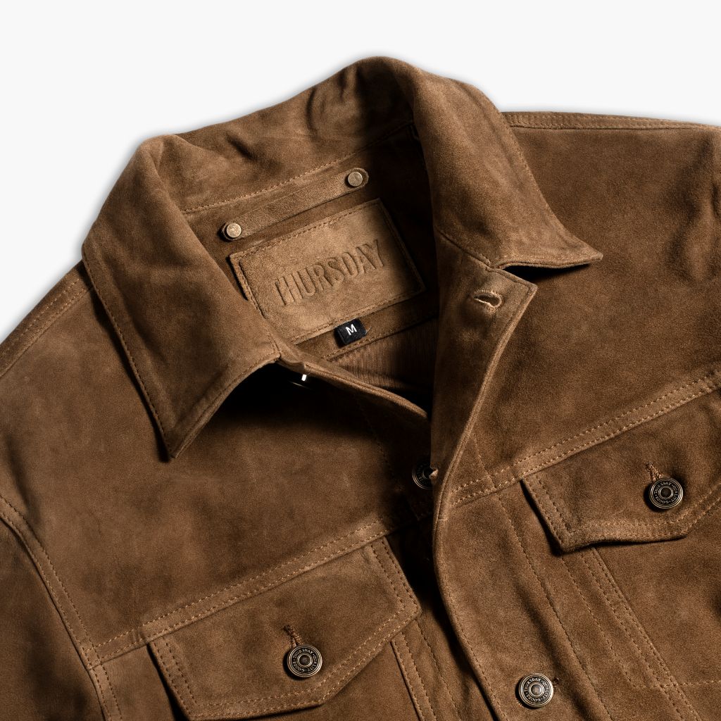 Suede Trucker Jacket | Dusty - Rare Leather
