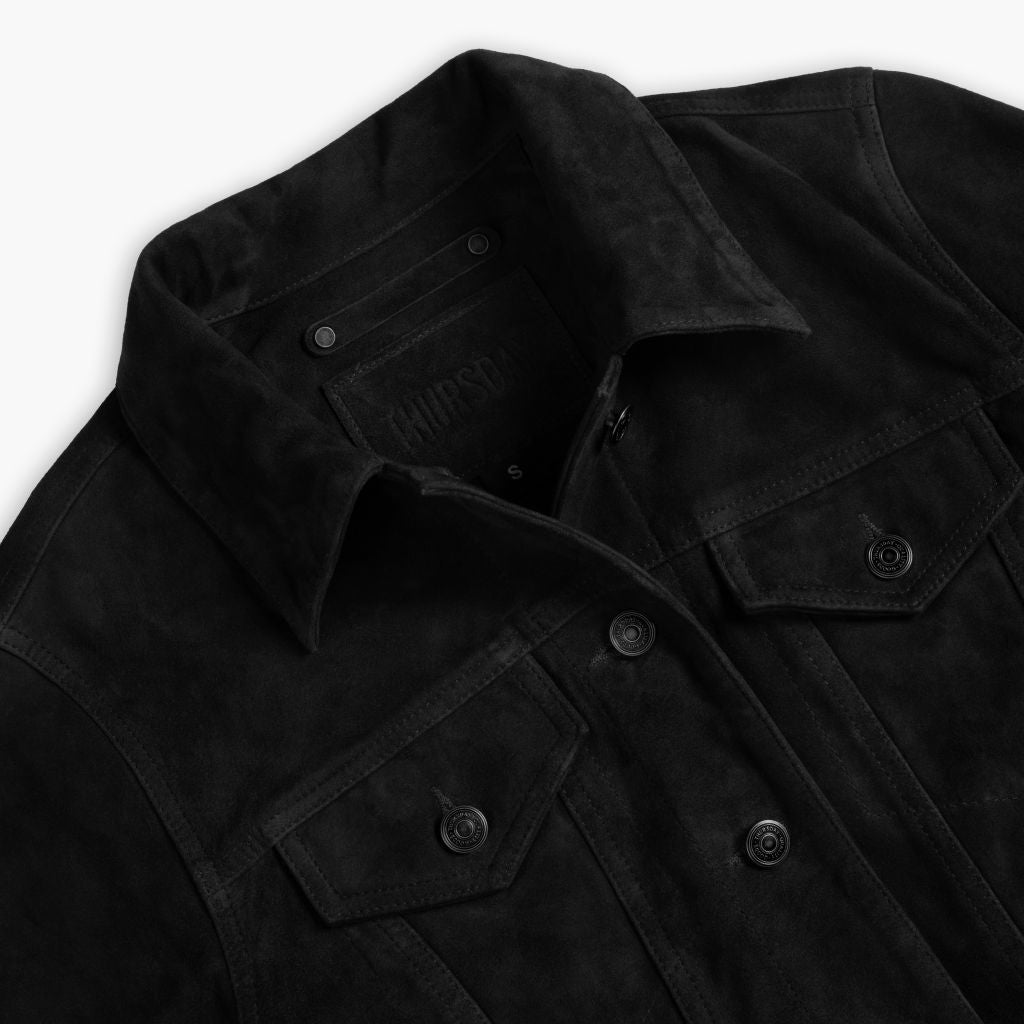 Suede Trucker Jacket - Vox Leather