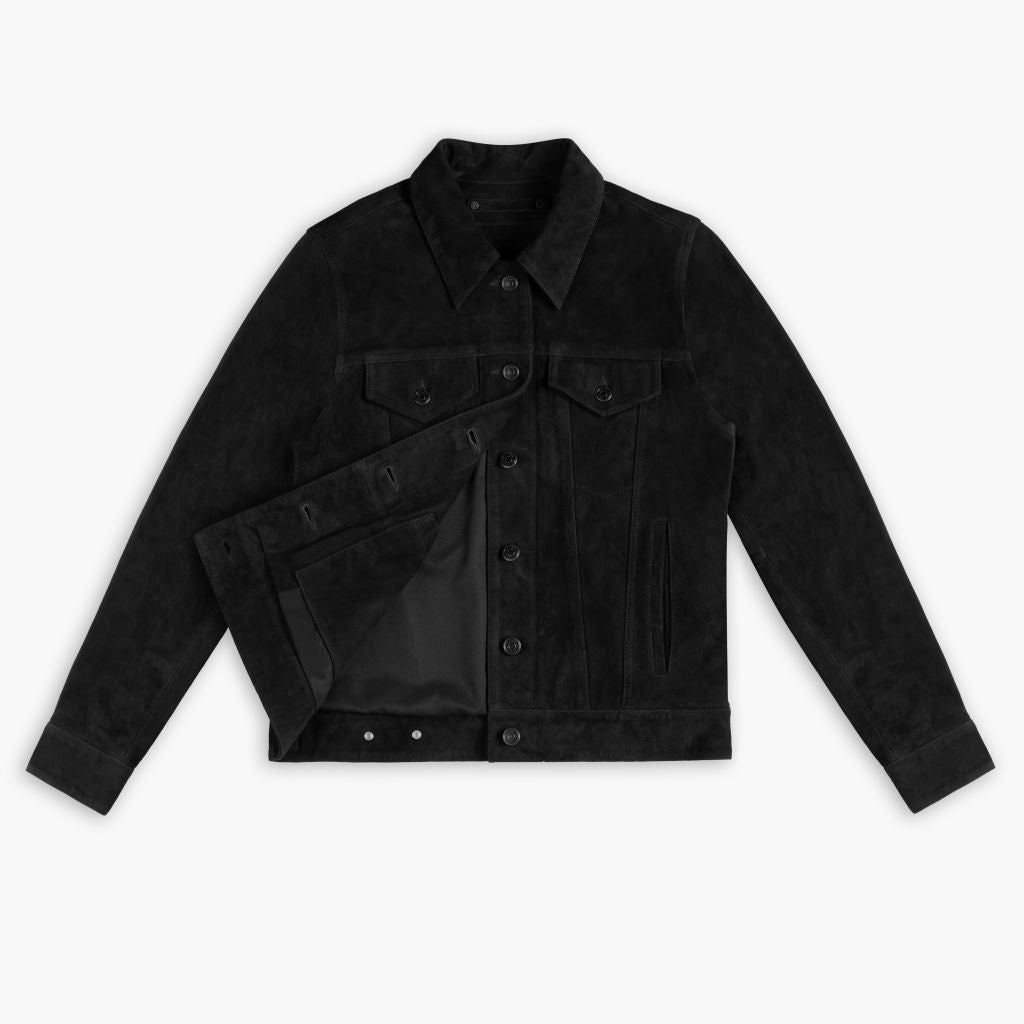 Suede Trucker Jacket - Vox Leather