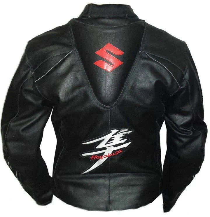 Suzuki Hayabusa Racing Motorcycle Jacket - Rare Leather