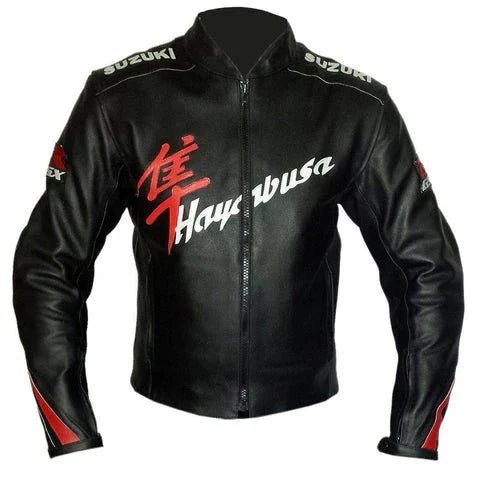 Suzuki Hayabusa Racing Motorcycle Jacket - Vox Leather