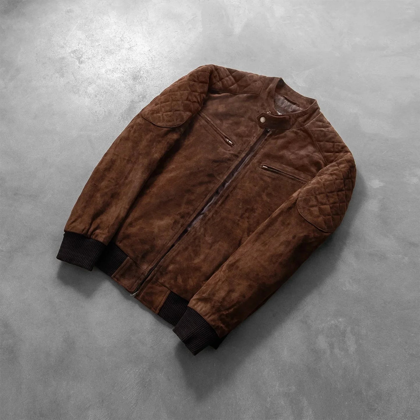 Sven Mocha Suede Bomber Jacket - Rare Leather