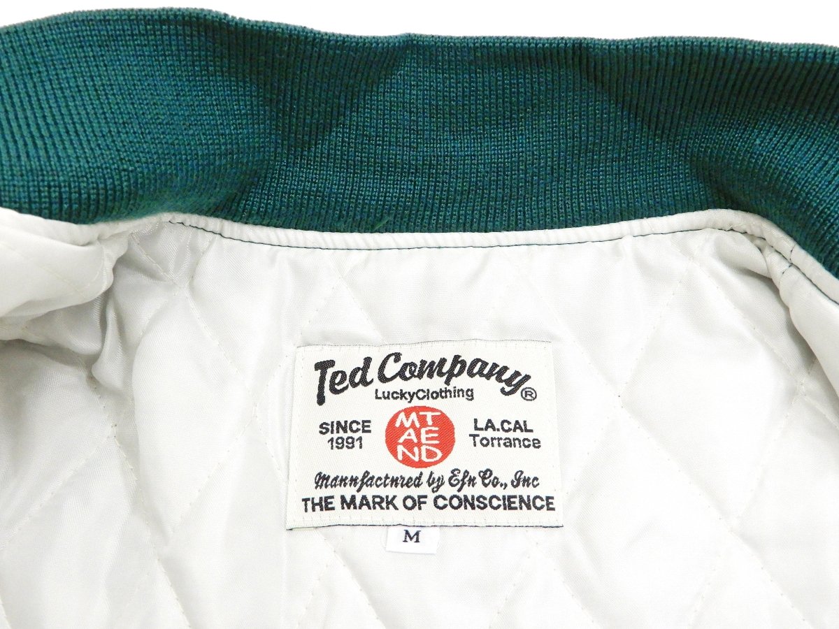 Tedman Men's Polyester Satin Varsity Jacket Custom Baseball Jacket TBBJ-040 Green - Vox Leather