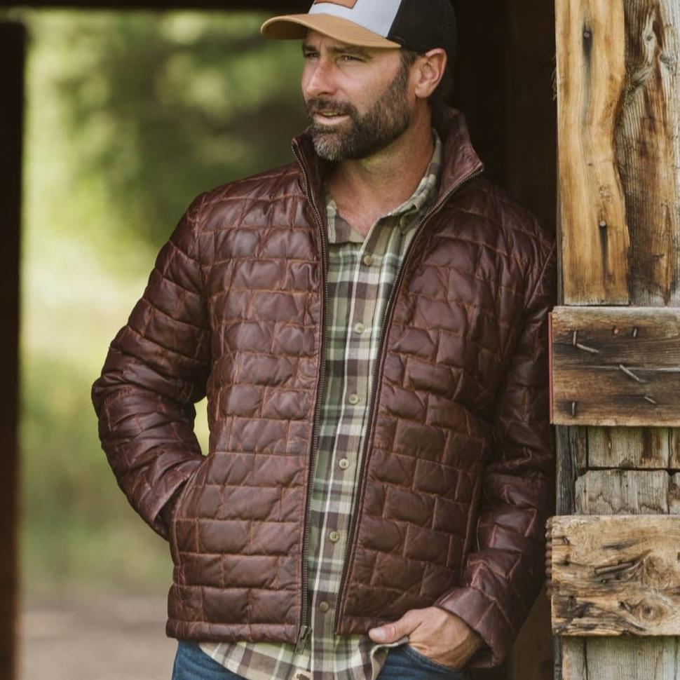 Teton Leather Light Down Jacket - Vox Leather