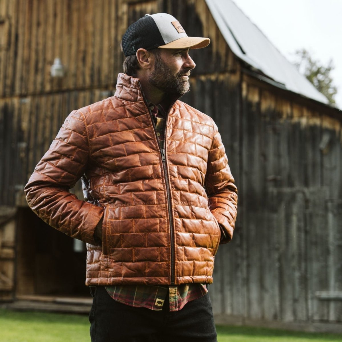 Teton Leather Light Down Jacket - Vox Leather