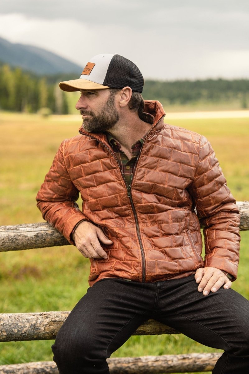Teton Leather Light Down Jacket - Vox Leather