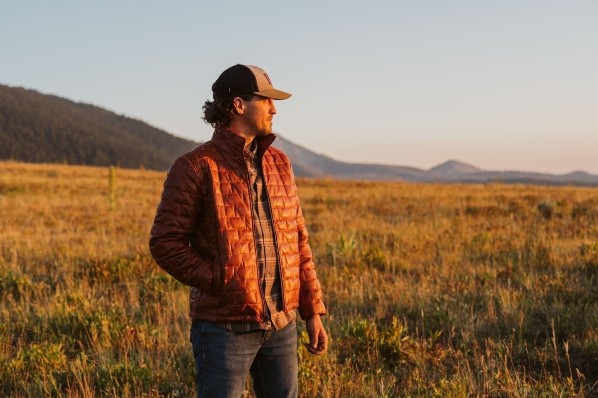 Teton Leather Light Down Jacket - Vox Leather