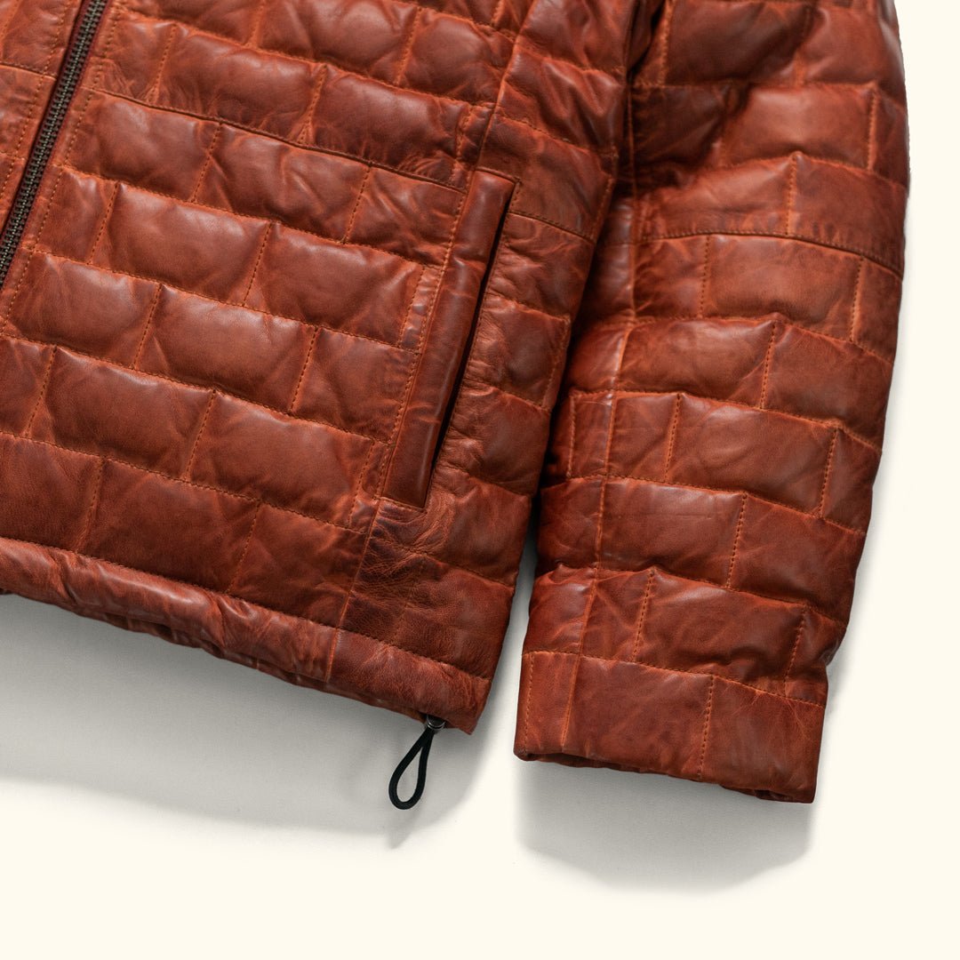 Teton Leather Light Down Jacket - Vox Leather