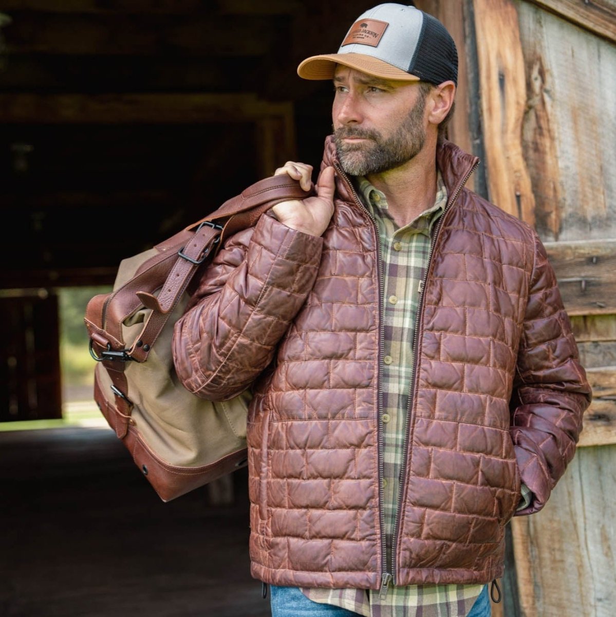 Teton Leather Light Down Jacket - Vox Leather