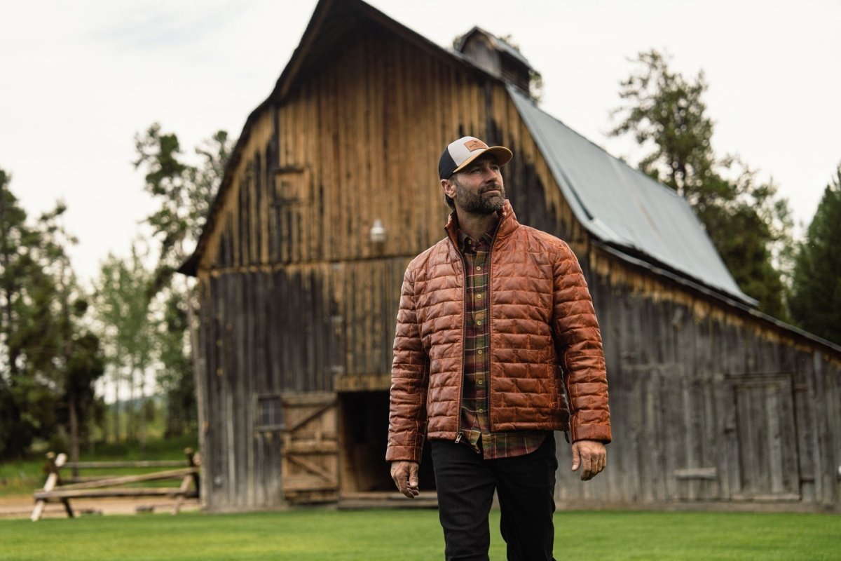 Teton Leather Light Down Jacket - Vox Leather