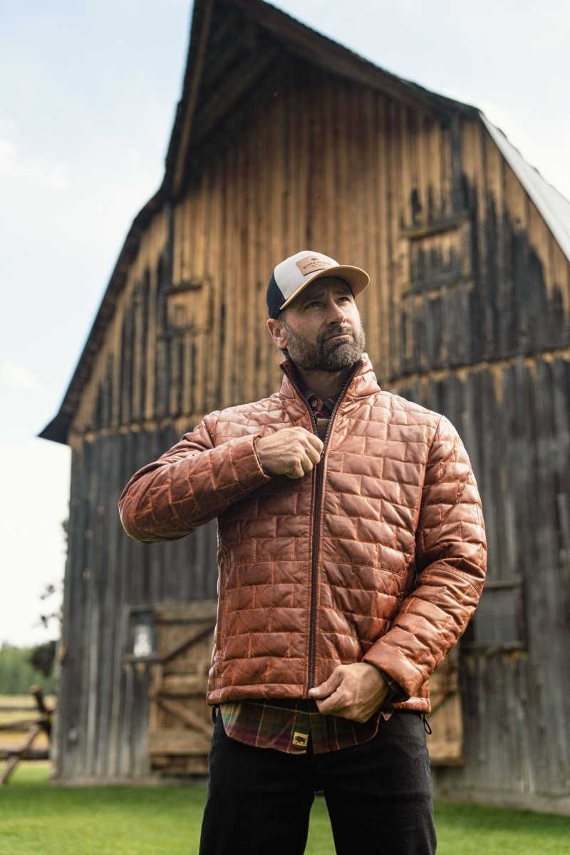 Teton Leather Light Down Jacket - Vox Leather